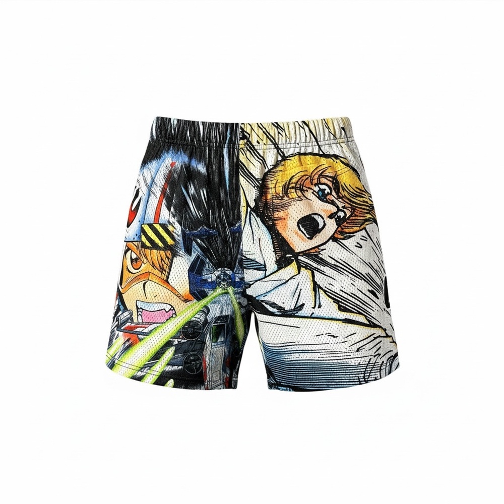 Civil Regime x Star Wars Manga Skywalker Vintage Wash Shorts